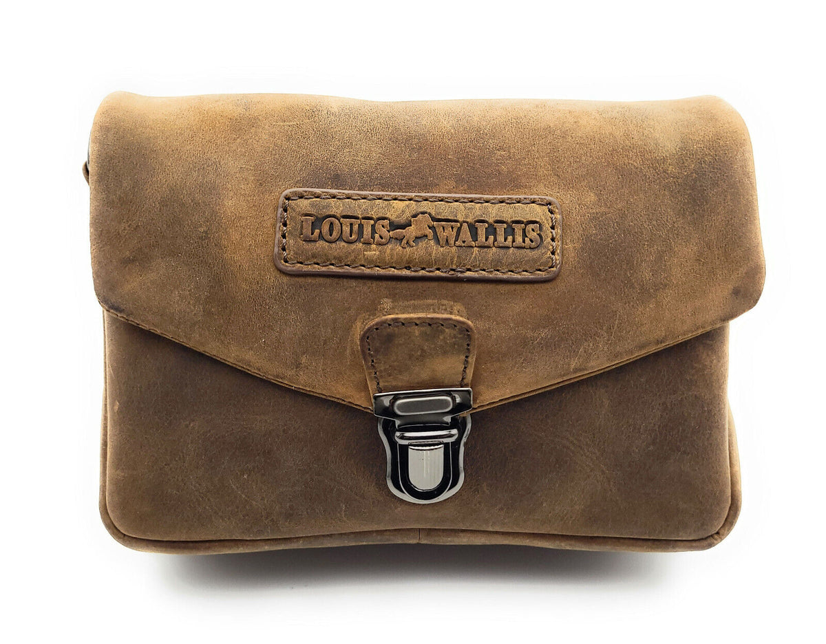 Leder Gürteltasche Bikertasche Jagdtasche Hüfttasche Bauchtasche Schultergurt