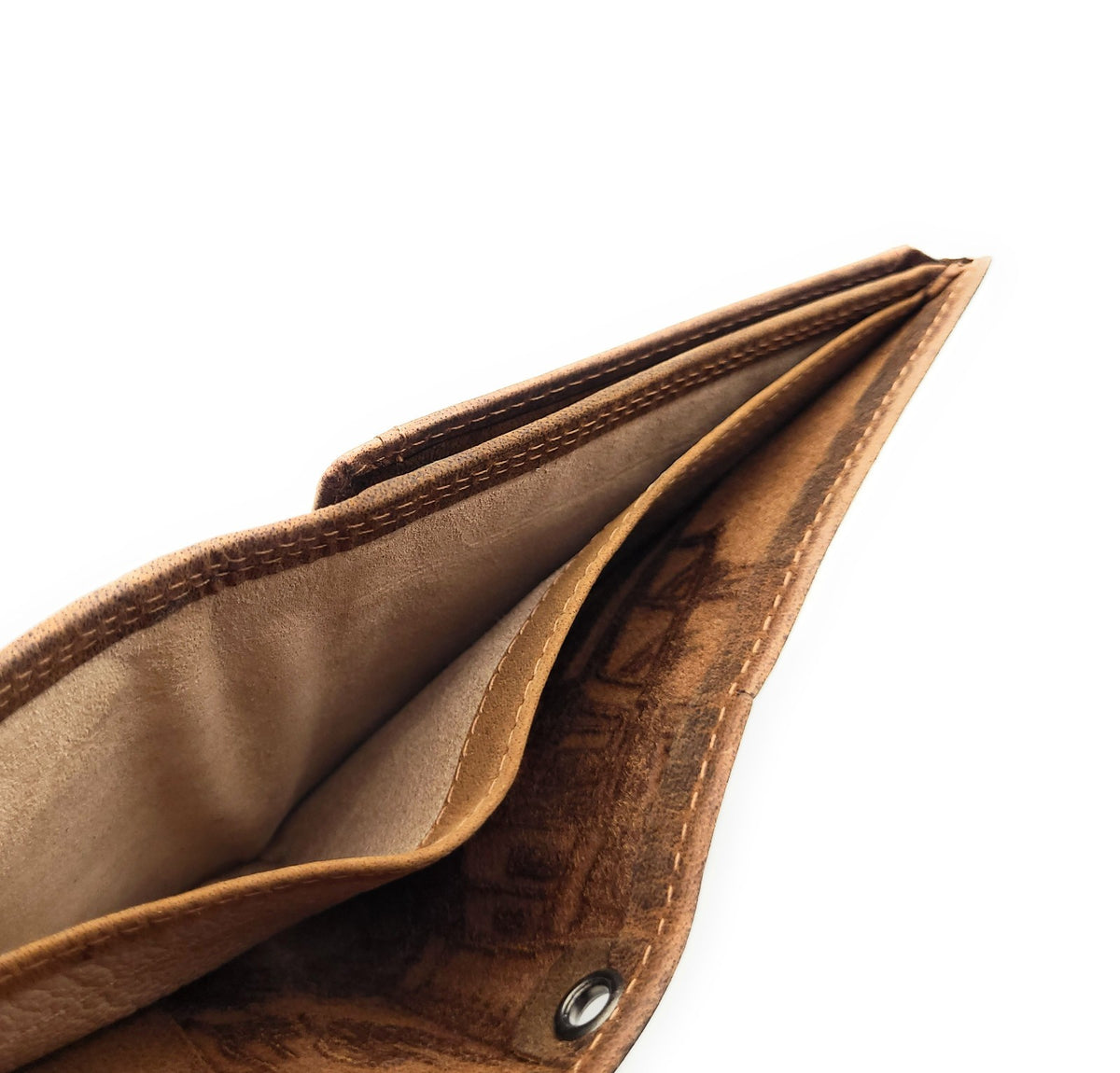 Jockey Club Geldbörse RFID Schutz Büffel Leder - US-Truck Design Handarbeit cognac braun
