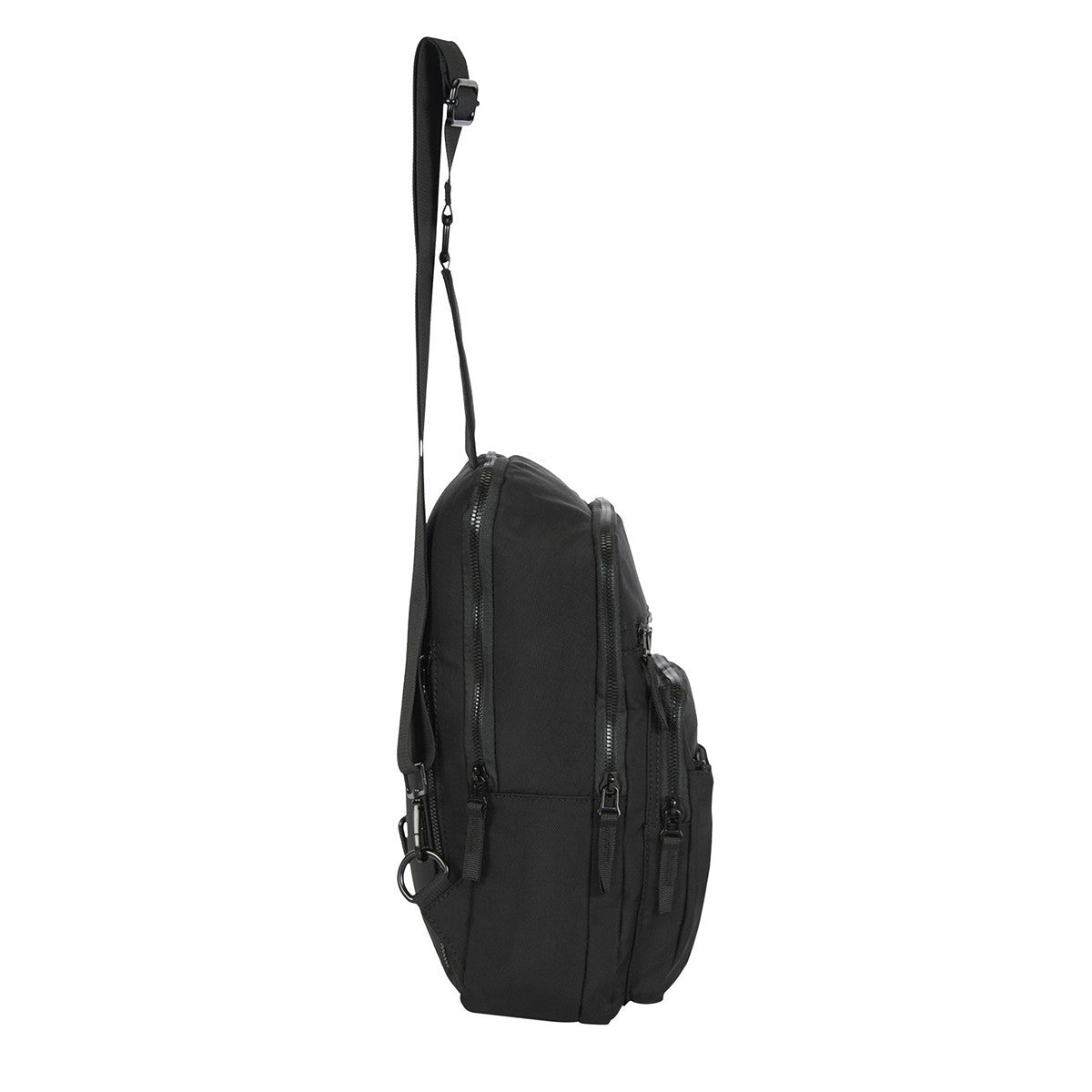 New Rebels Walden - Caldwell große Crossbody Bag – Nylon Umhängetasche mit Tabletfach & Sicherheitsfach schwarz