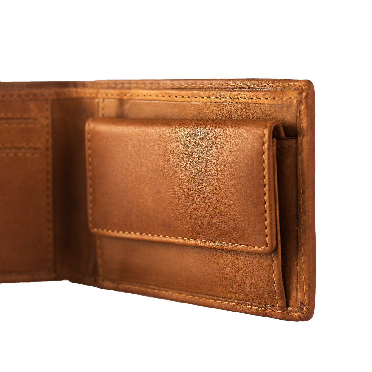 The Chesterfield Brand kleine echt Leder Geldbörse Portemonnaie Enzo mit RFID Schutz cognac braun