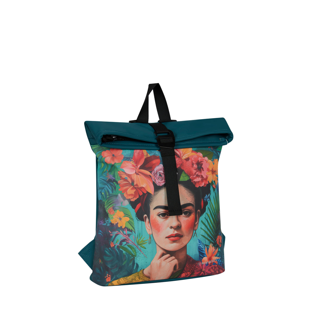 New Rebels Los Angeles Flowerhead Rolltop-Rucksack – Vorderansicht