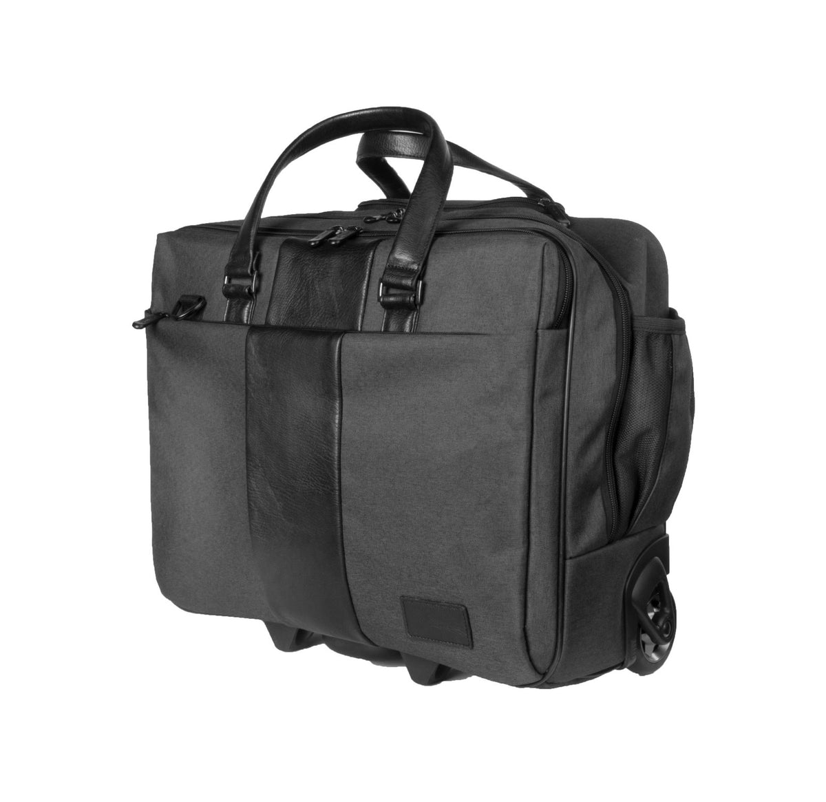 Dermata Office Case Trolley 46x37x21 cm | Laptopfach 17" | Polycanvas | Business Reisetasche mit Rollen & Organizer schwarz