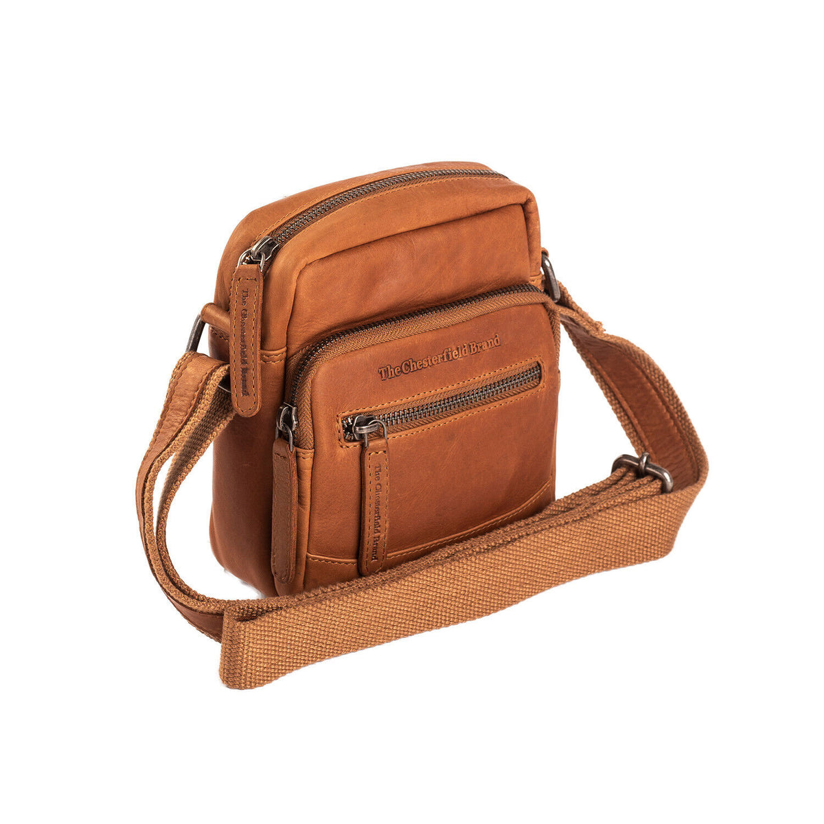 The Chesterfield Brand echt Leder Herren Schultertasche Umhängetasche Bremen cognac braun