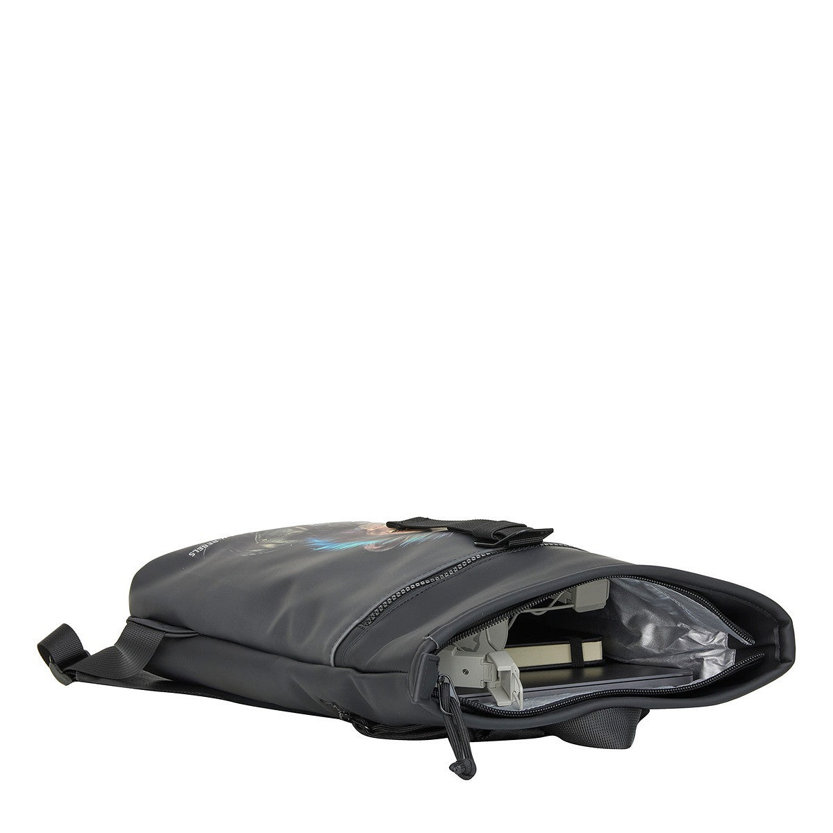 New Rebels Rolltop Cityrucksack Los Angeles – Stylischer Rolltop Rucksack mit Löwen-Design, Wasserabweisend & Praktisch