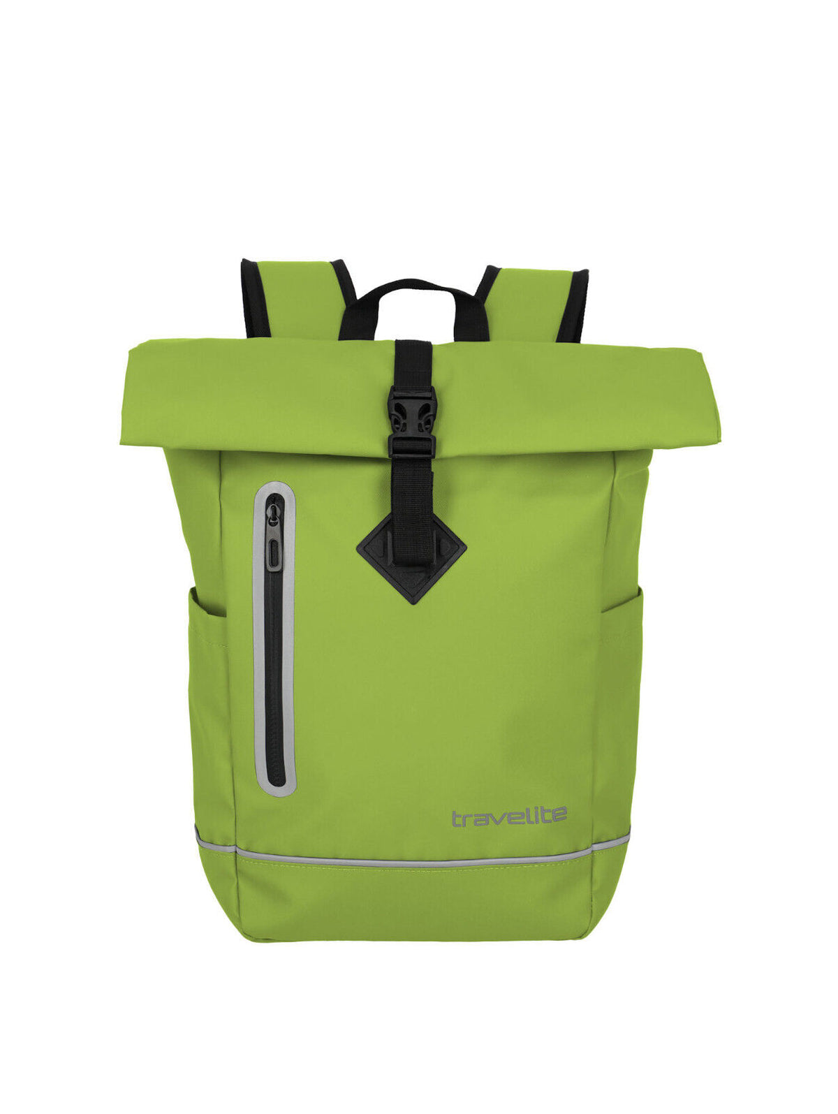 Travelite Rollup Rucksack – Leichter & wasserdichter Alltagsrucksack für Arbeit, Sport & Reisen limette grün