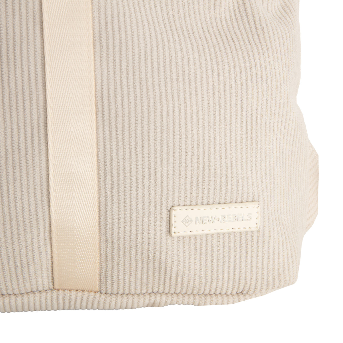 New Rebels Ribbi Roll Up Rolltop City Rucksack Los Angeles Kordoptik beige