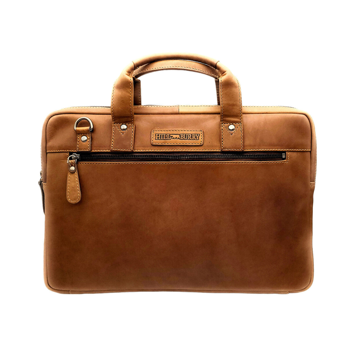 Hill Burry Echtleder Business-Tasche | Premium Laptoptasche 13 Zoll