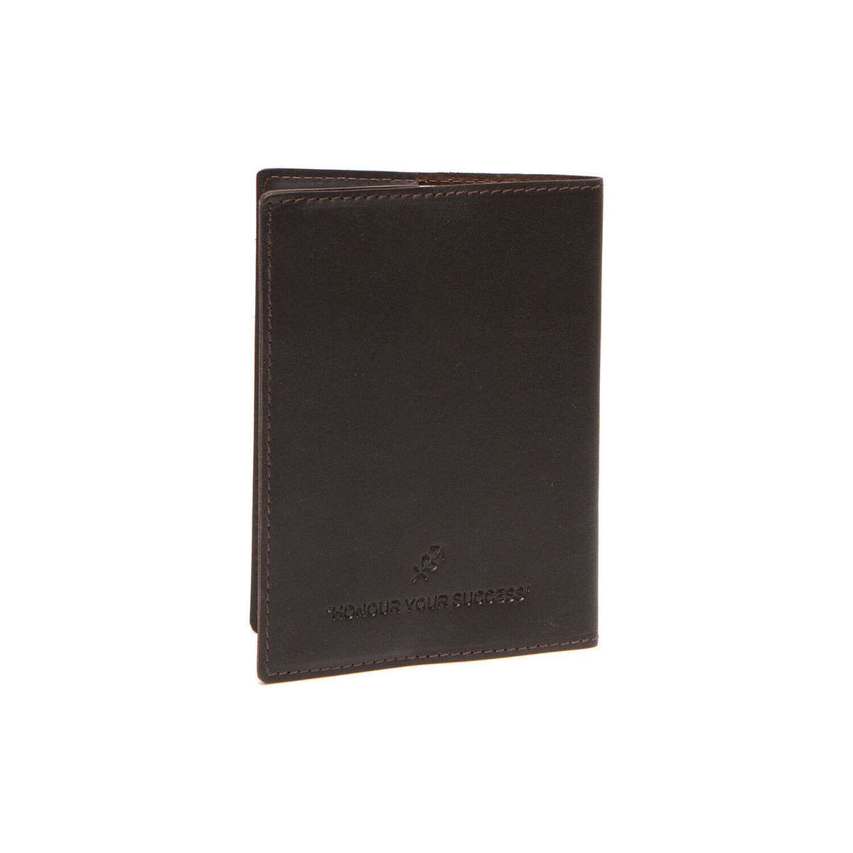The Chesterfield Brand Passport Cover – Hochwertiges Reisepass-Etui aus 100% Rindsleder mit Weltkarten-Design braun
