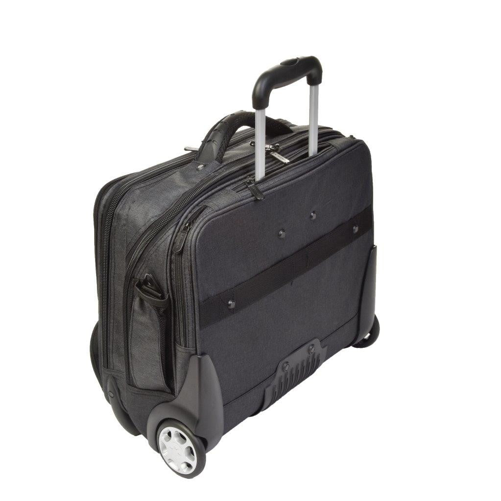 Dermata Business Notebook Trolley Laptop Pilotenkoffer Aktenkoffer bis 17" grau