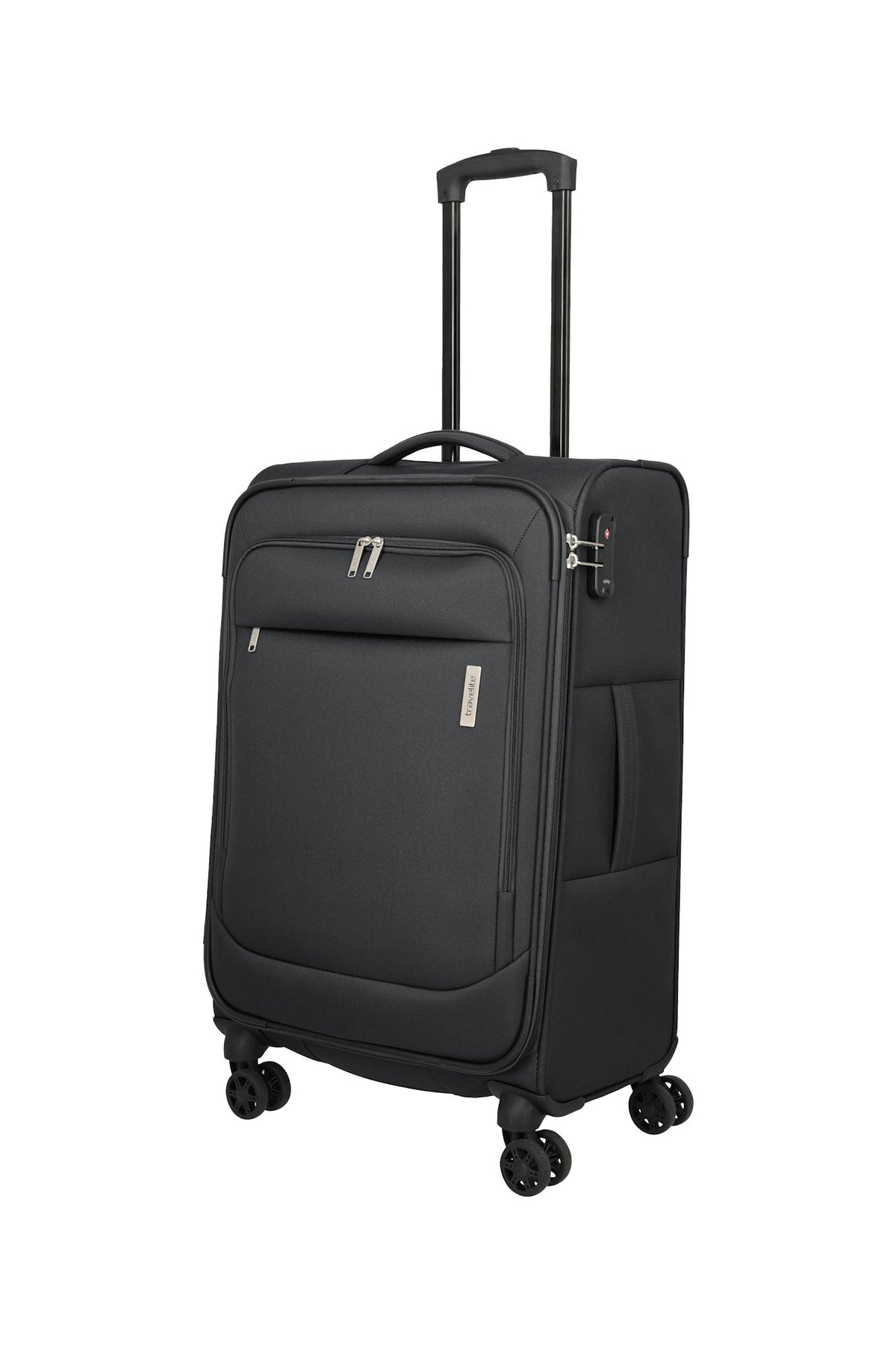 Travelite Priego Trolley M 66 cm – Mittelgroßer Koffer mit 4 Rollen & Zahlenschloss