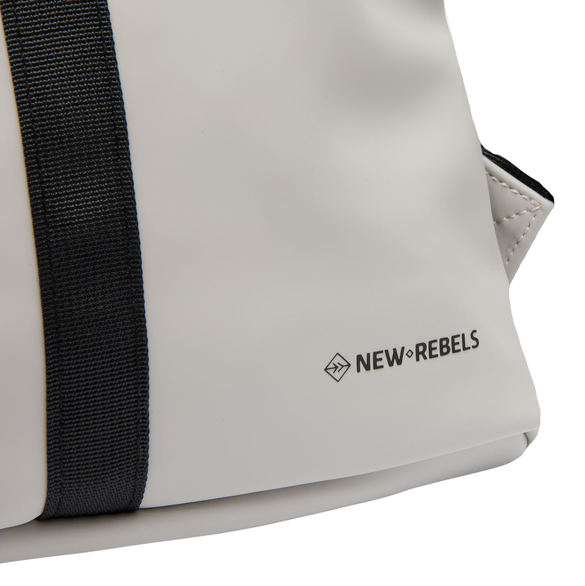New Rebels Mart Los Angeles Rolltop Rucksack – Wasserabweisend, Urban, 33x27x8 cm, grau