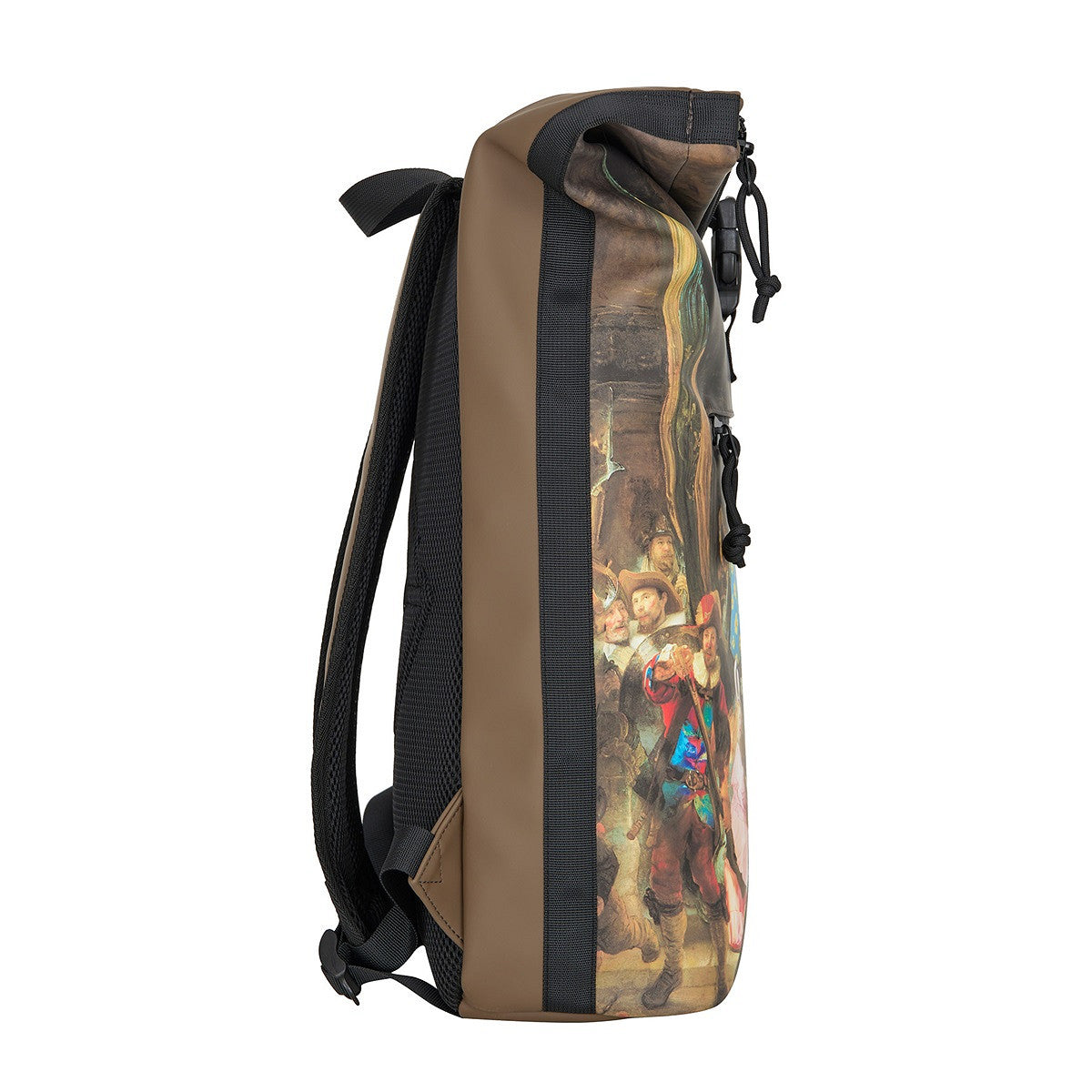 New Rebels New York Nachtwache Rucksack – Rolltop, wasserabweisend, 15" Laptopfach
