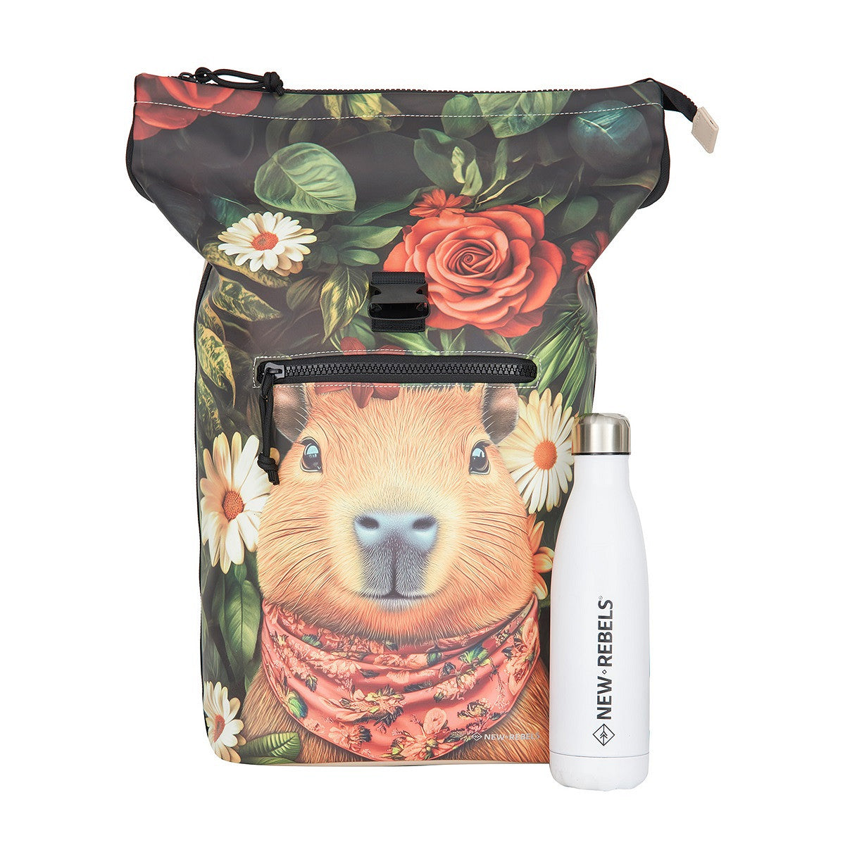 New Rebels Capybara Rolltop Rucksack – Produktansicht 9