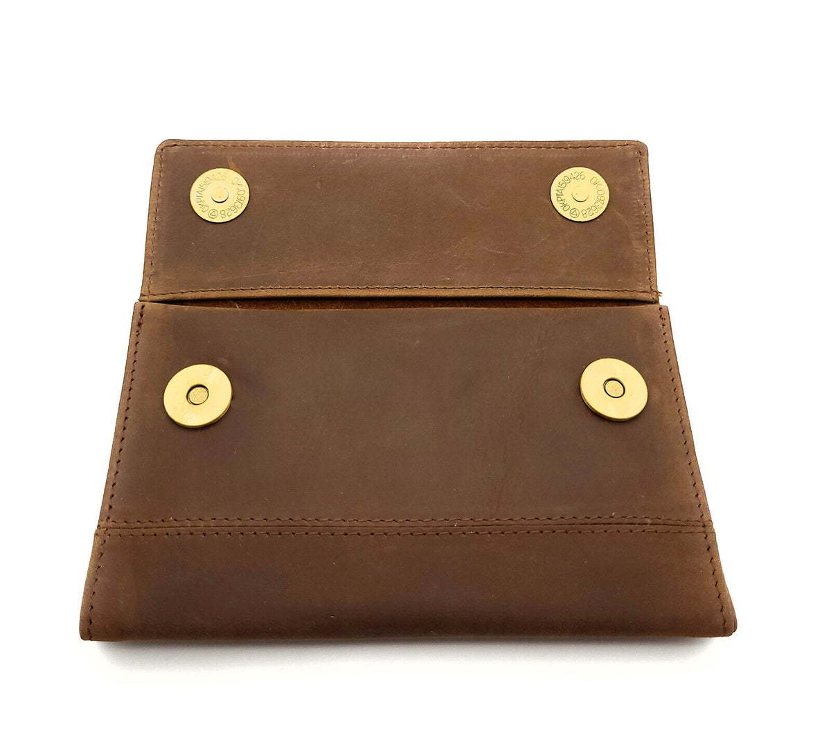 Wood-Bag Tabaktasche aus Büffelleder mit separatem Blättchenfach