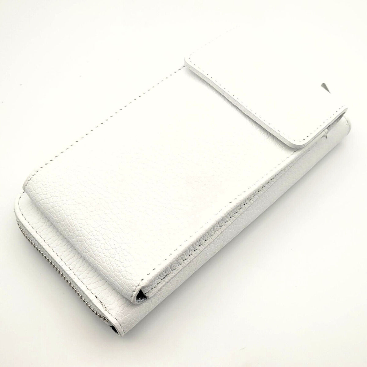 echt Leder Handybörse Smartphonetasche Geldbörse Umhängetasche made in Italy weiß