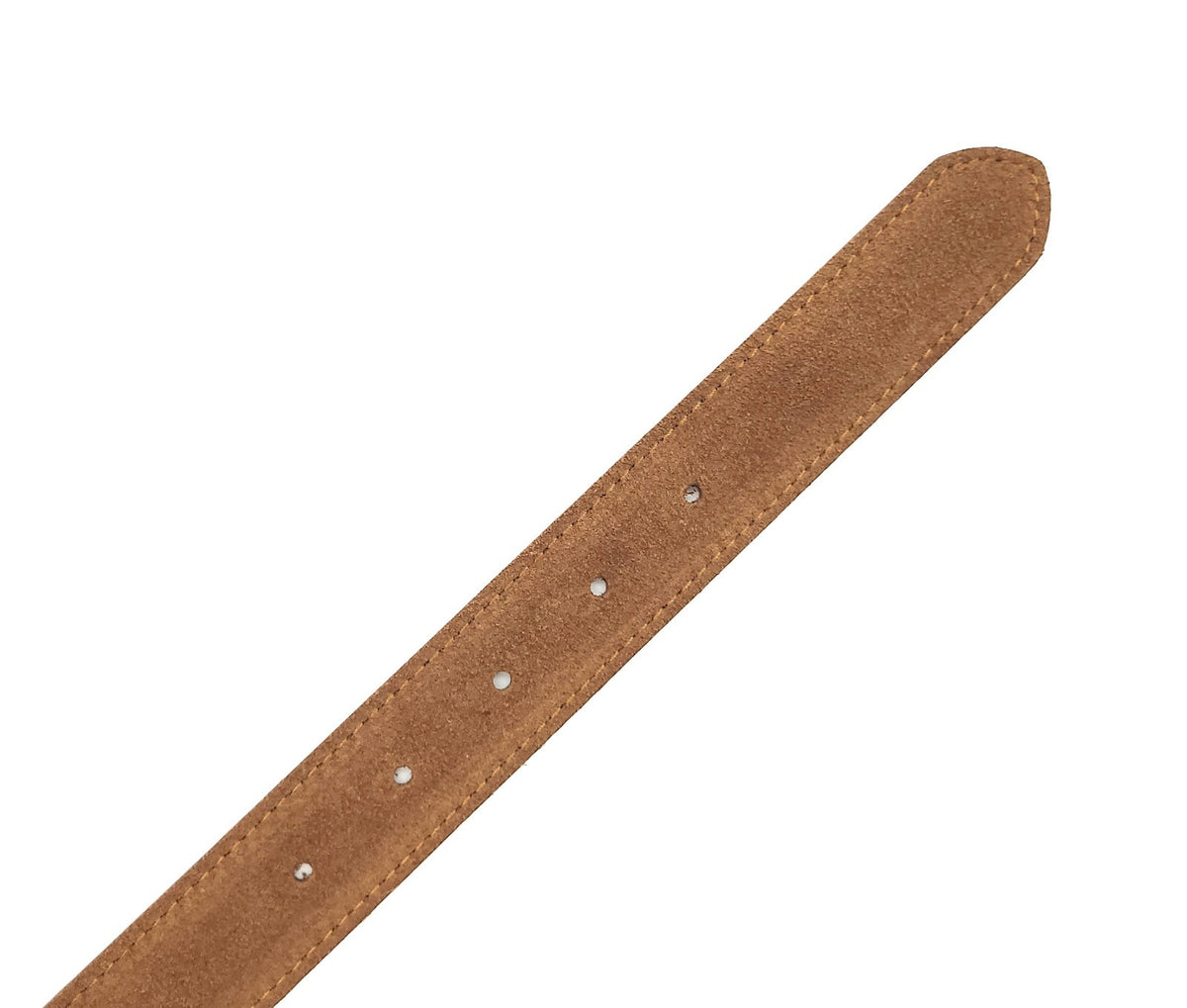 Wildleder Gürtel Made in Italy 5-Loch kürzbar ca. 30mm Metallschließe braun