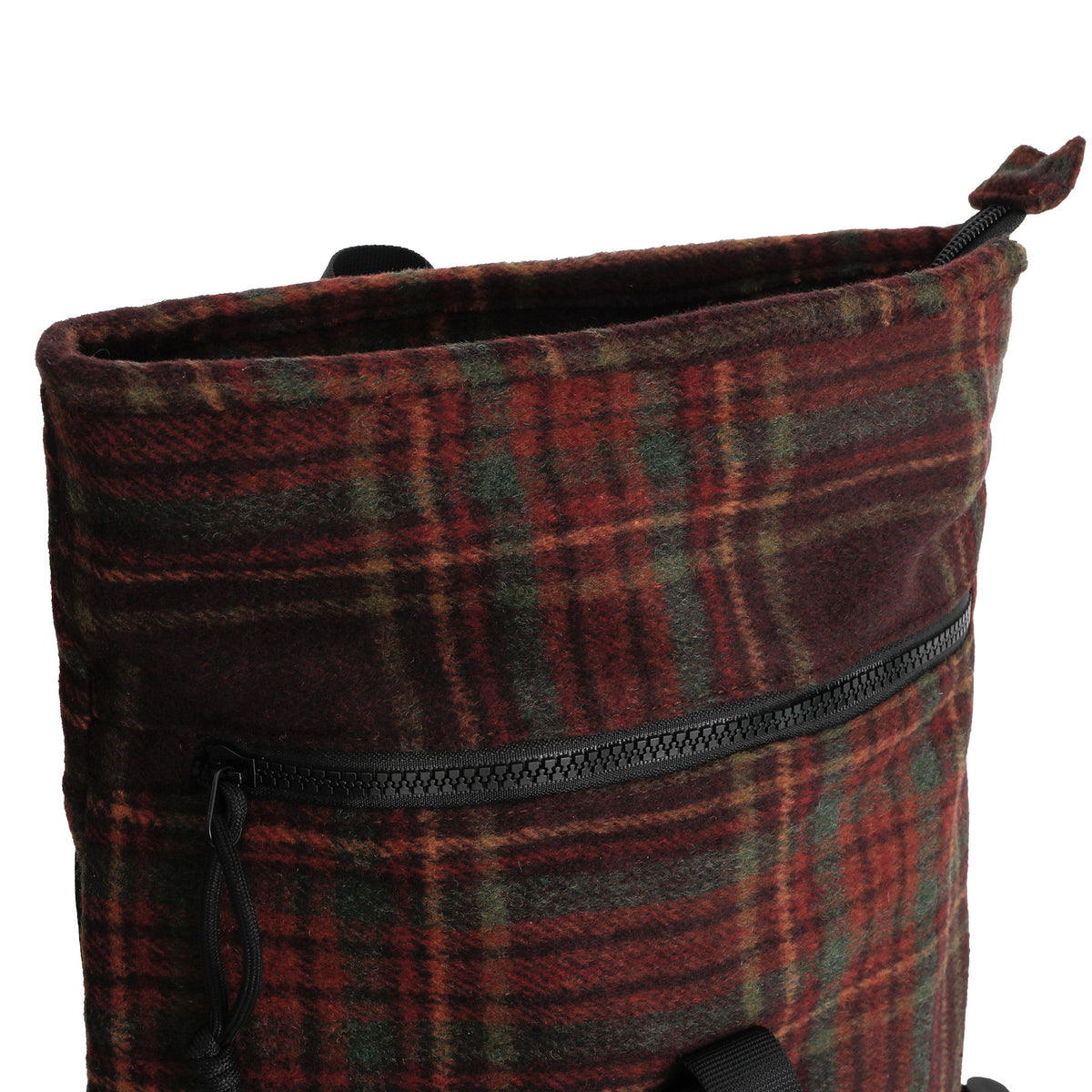 New Rebels Scott Roll Up Rolltop City Rucksack Los Angeles Flanell karo burgundy