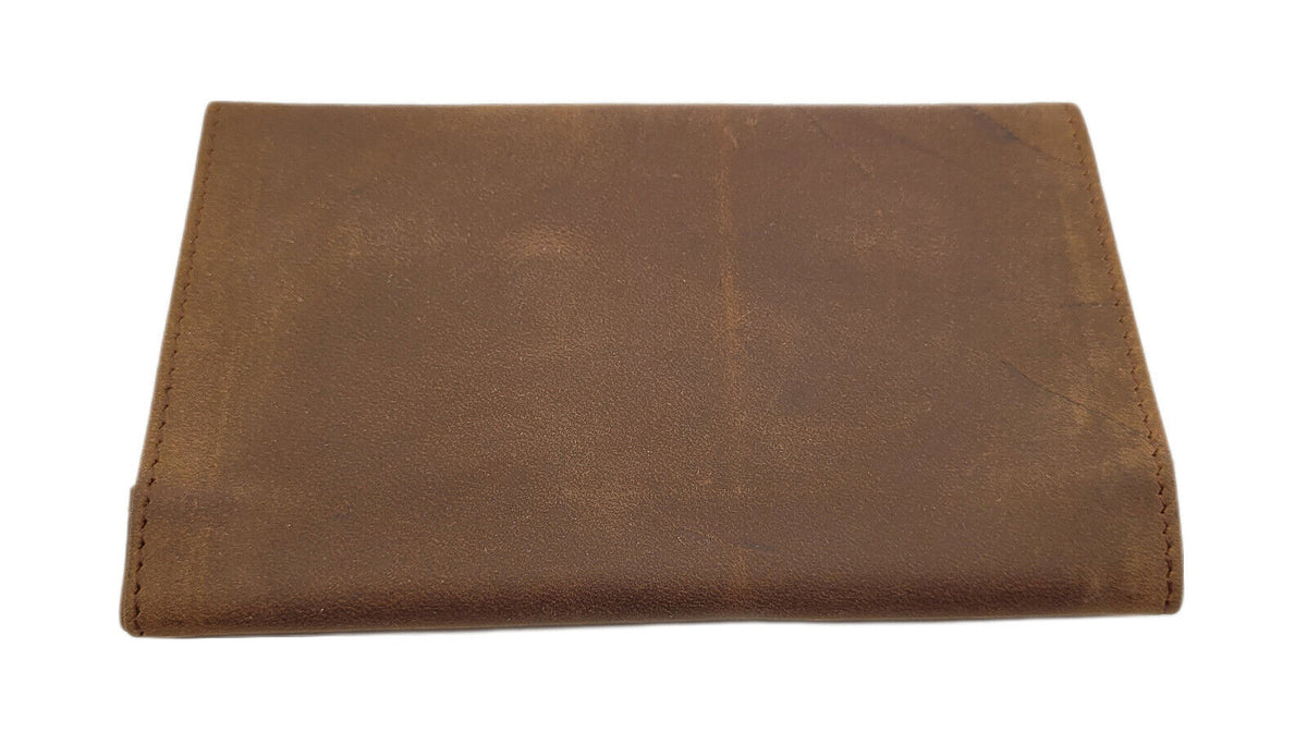 Detailansicht des Wood-Bag Tabakbeutels aus echtem Büffelleder