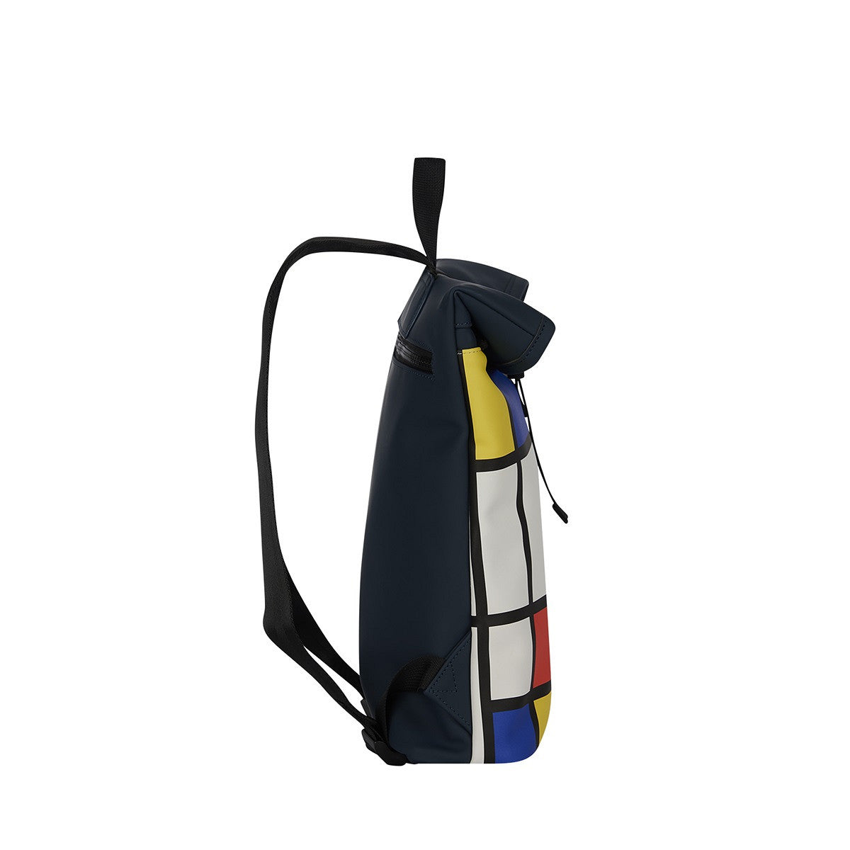 New Rebels Rolltop Cityrucksack Los Angeles – Stylischer Rolltop Rucksack mit Mondrian-Design, Wasserabweisend & Praktisch