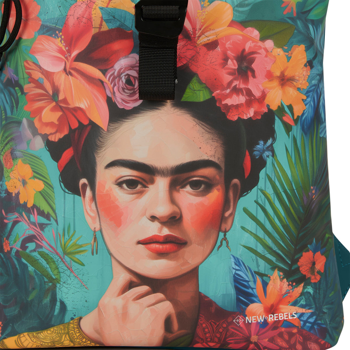 Flowerhead Cityrucksack – Innenansicht mit Fächern