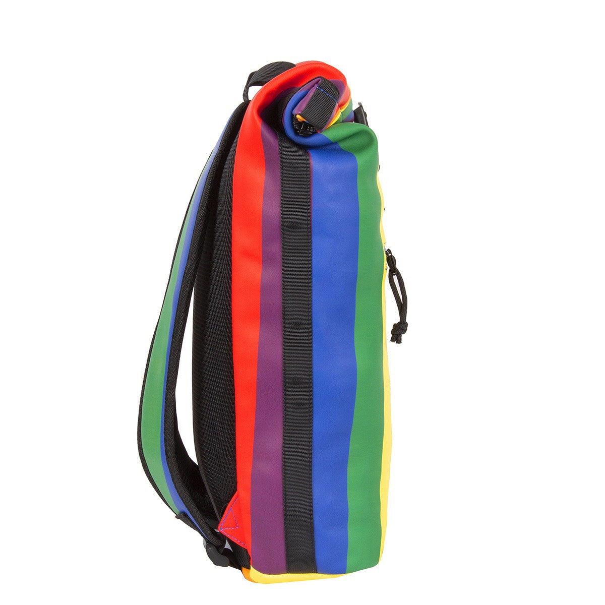 New Rebels New York Rolltop Rucksack Regenbogen – wasserabweisend, 15" Laptopfach, 15 L