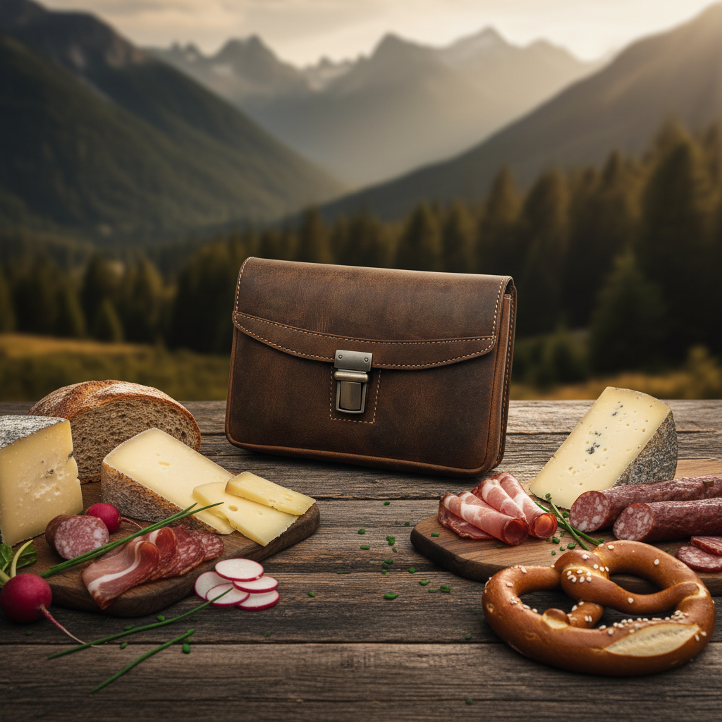 Jockey Club Leder Gürteltasche aus Vintage Hunterleder in Braun - Hauptansicht