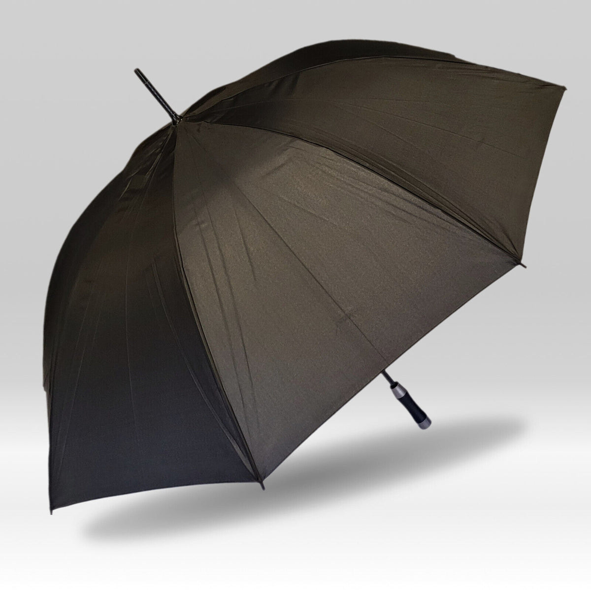 XXL Regenschirm Partnerschirm Schirm Ø130cm Vollfiberglas Golfschirm sturmfest schwarz