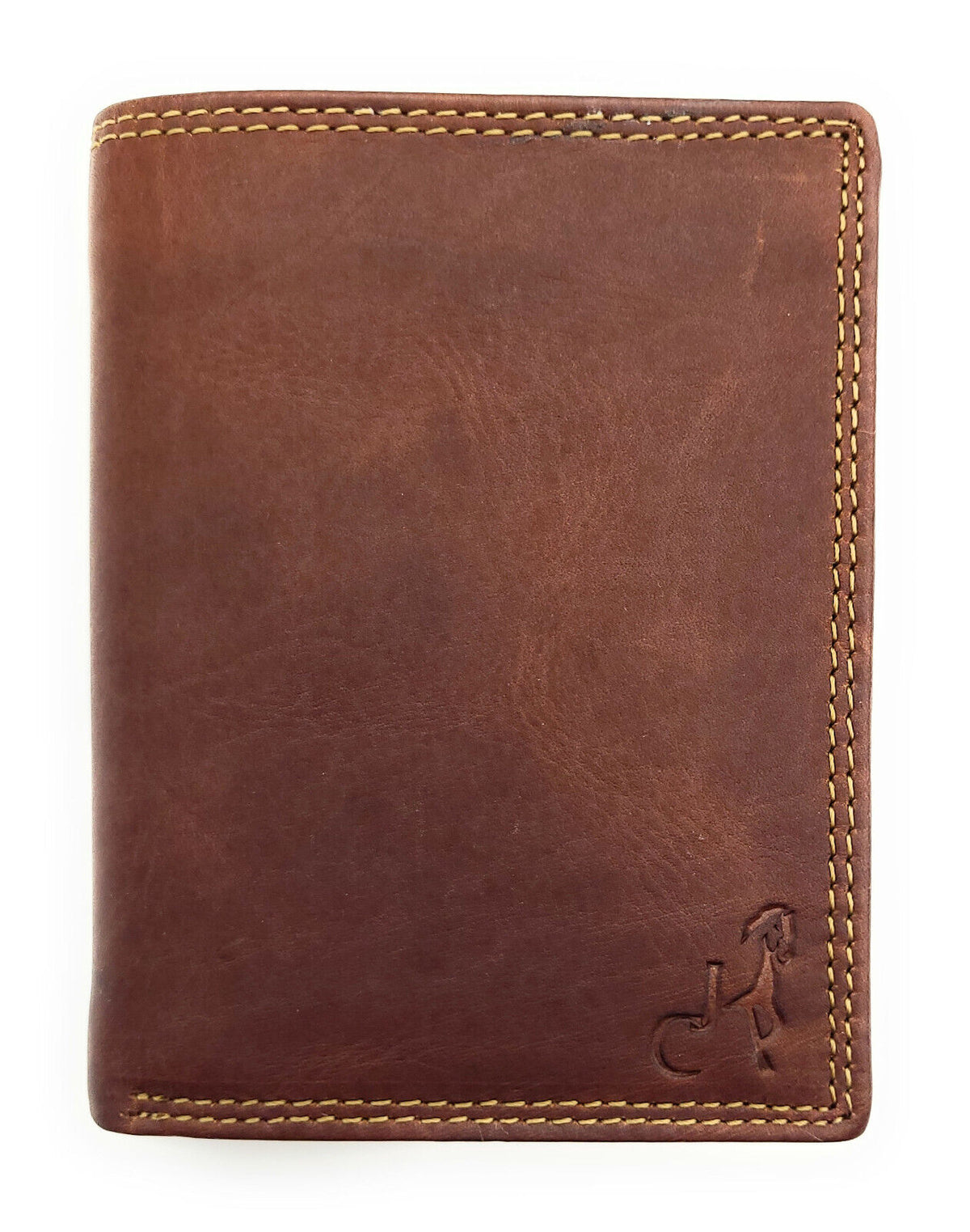 Jockey Club Basic echt Leder Geldbörse Portemonnaie mit RFID Schutz vintage braun