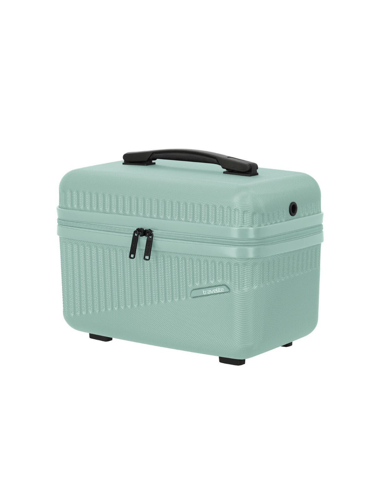 Travelite Bali Beautycase – Kosmetikkoffer 36 cm | 17 l | Hartschale mit Trolley-Aufsteckung & Schultergurt mintgrün