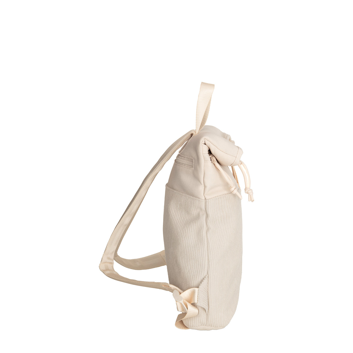New Rebels Ribbi Roll Up Rolltop City Rucksack Los Angeles Kordoptik beige