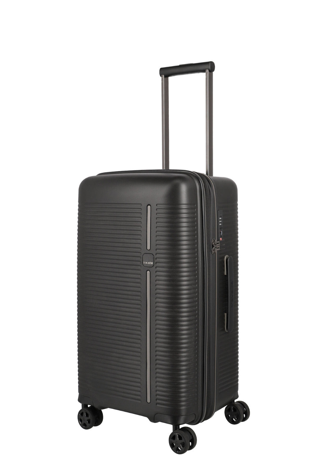 Travelite Roomer M (66 cm, erweiterbar) – 66 l Hartschalenkoffer mit TSA‑Schloss & 4 Doppelrollen