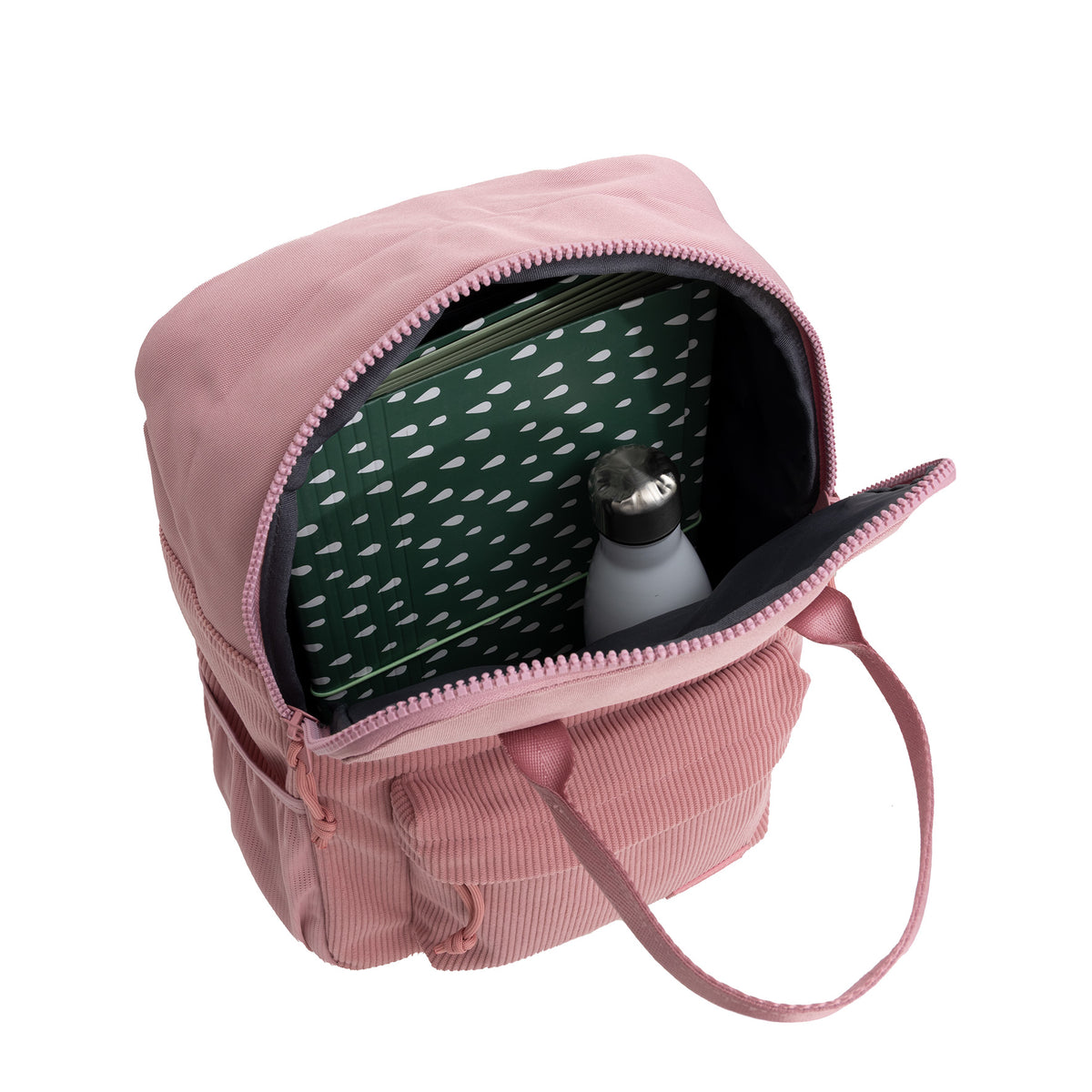 New Rebels Rucksack Ribbi Springfield mit Kordoptik und Tabletfach pink