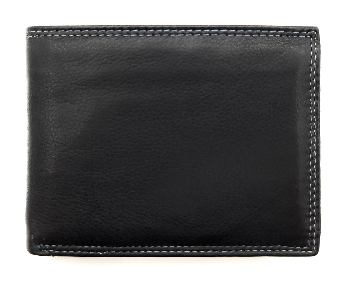 Jockey Club Basic echt Leder Herren Geldbörse Portemonnaie mit RFID Schutz schwarz blau