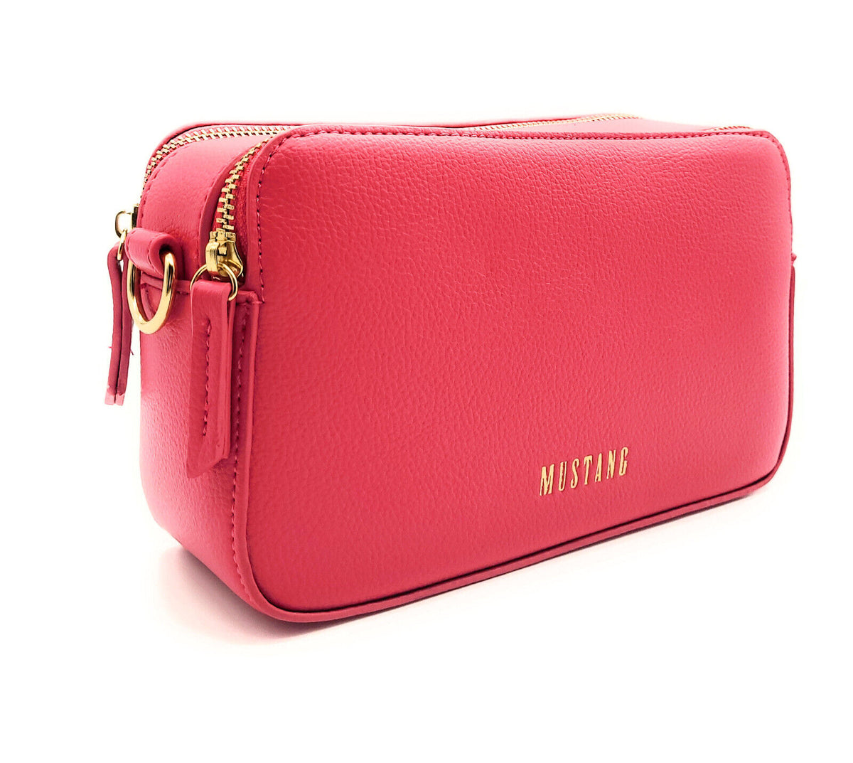 Mustang Amondans Handtasche Fuchsia aus PU mit goldfarbenen Beschlägen