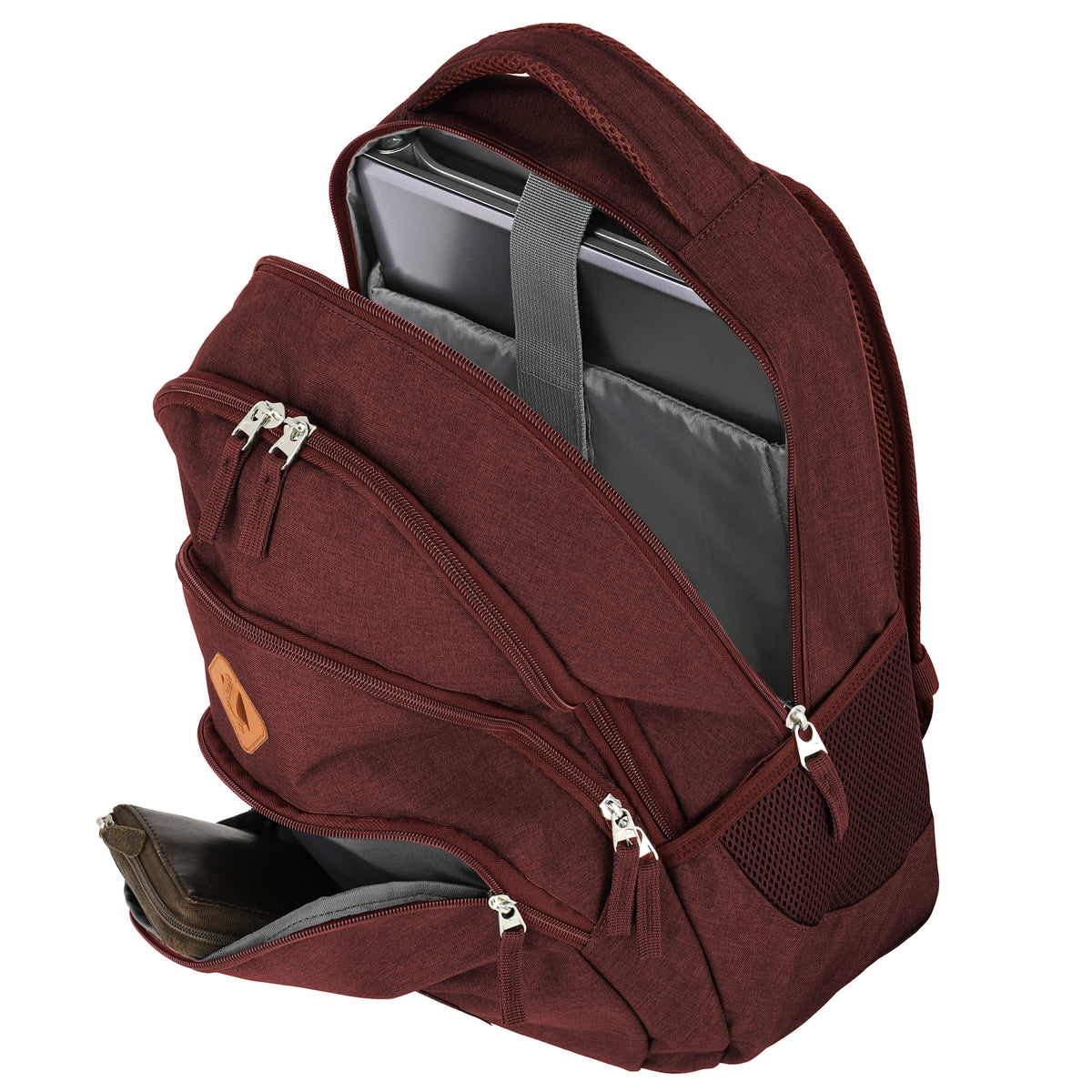 Travelite Basics Rucksack 22 l mit 15,6" Laptopfach Bordeauxrot