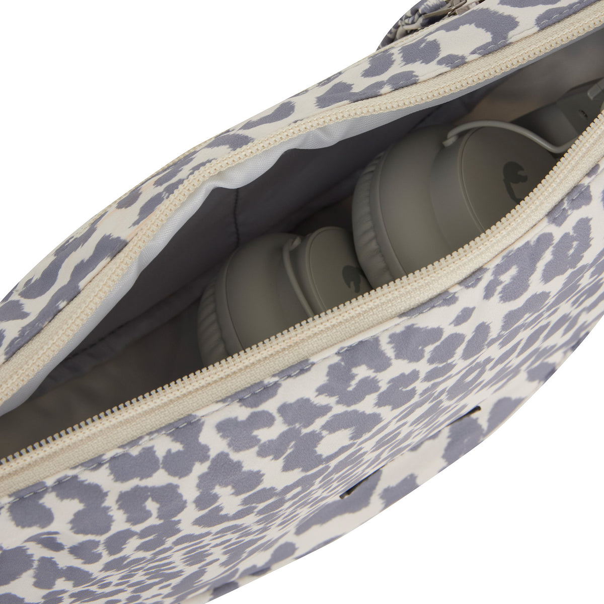 New Rebels Moonbag „Stay Wild" – Crossbody-Tasche mit Leopard-Print beige, Nylon, 32 × 16 cm