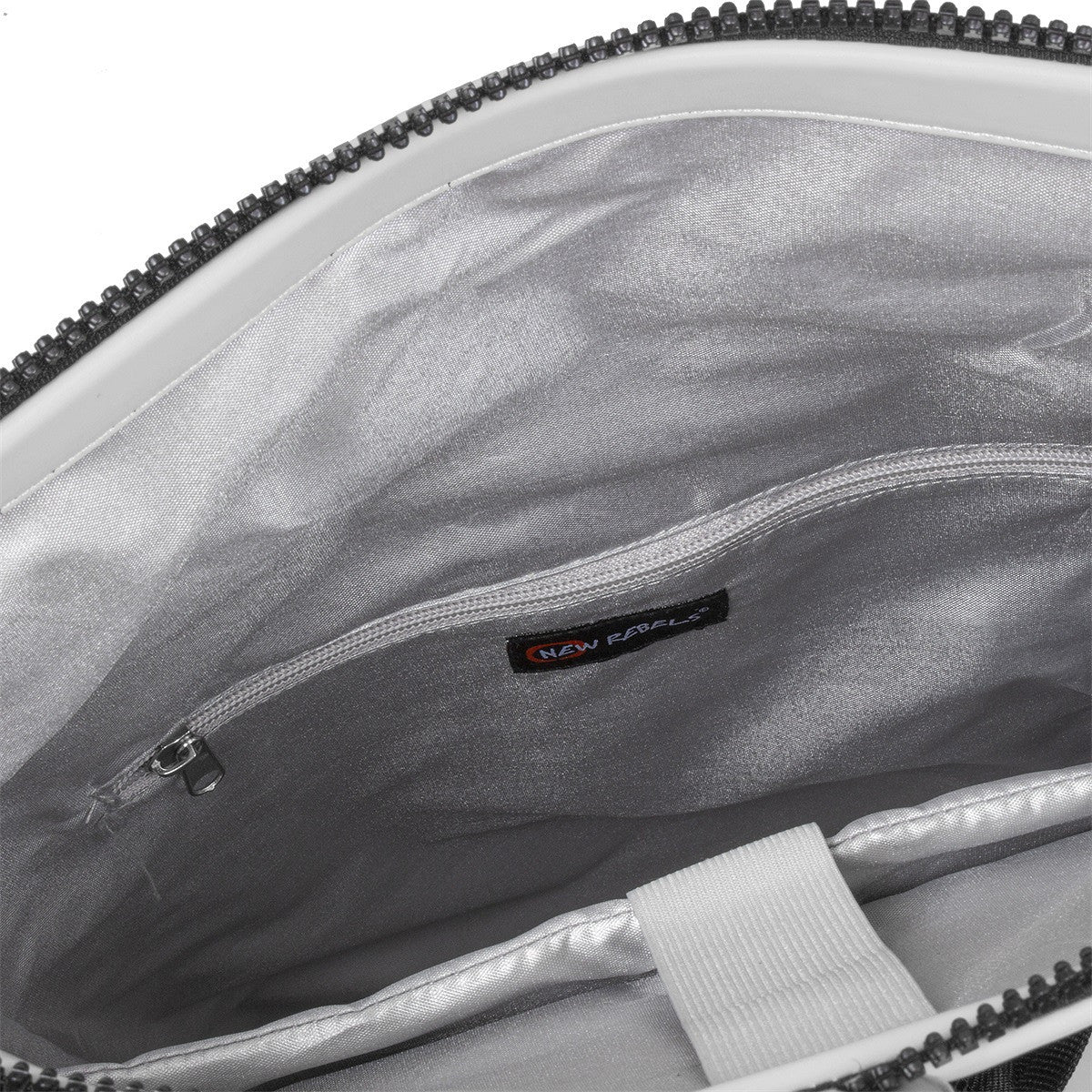 New Rebels New York Rolltop Rucksack Grau – wasserabweisend, 15" Laptopfach, 15 L