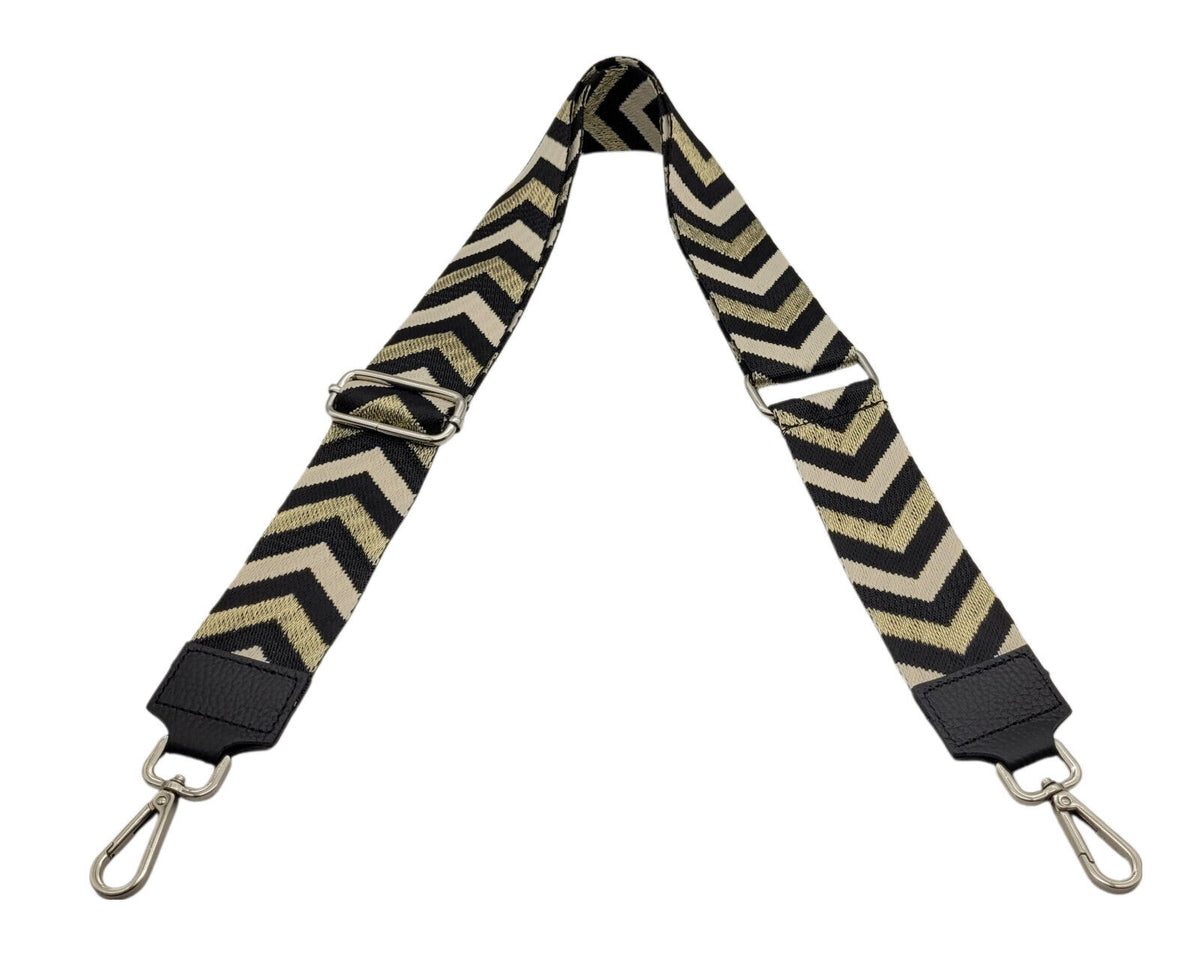 Ersatz Taschengurt Schultergurt Tragegurt Schulterriemen 5cm schwarz beige gold Echtleder Enden