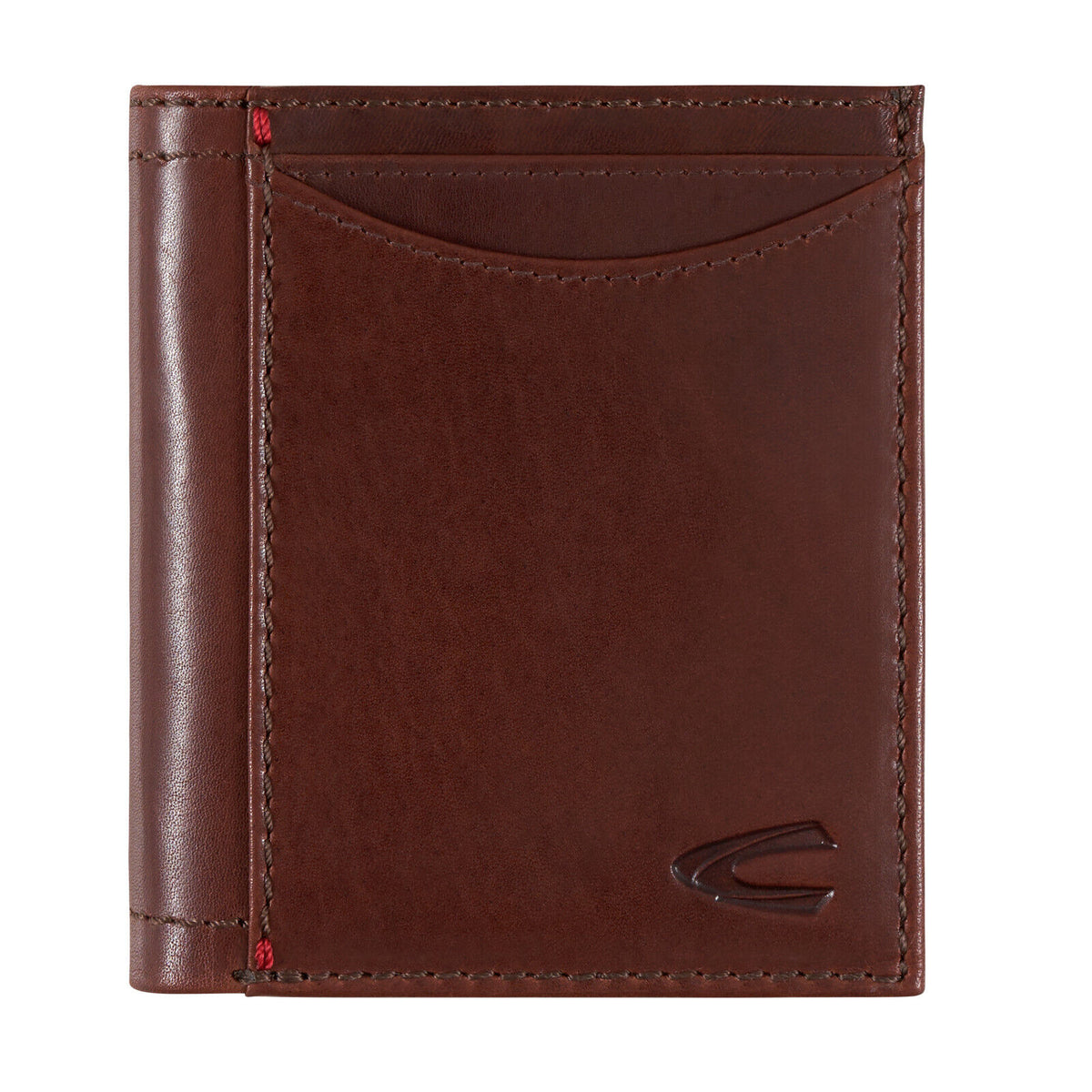 camel active Leder Geldbörse SALAMANCA – Kompakte Kreditkarten Hochformat-Börse braun