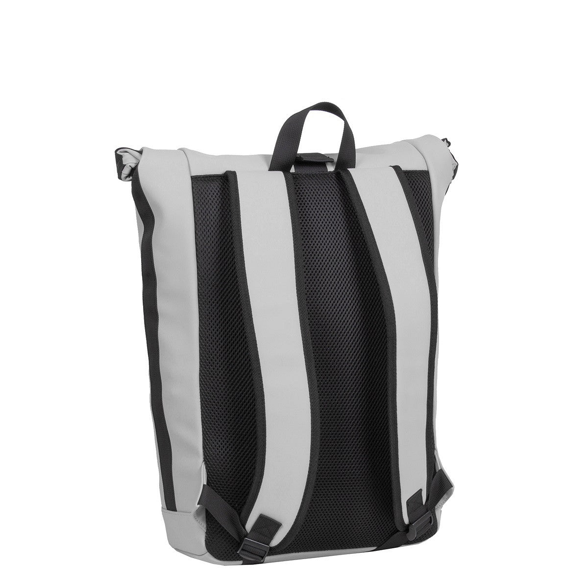 New Rebels New York Rolltop Rucksack Grau – wasserabweisend, 15" Laptopfach, 15 L