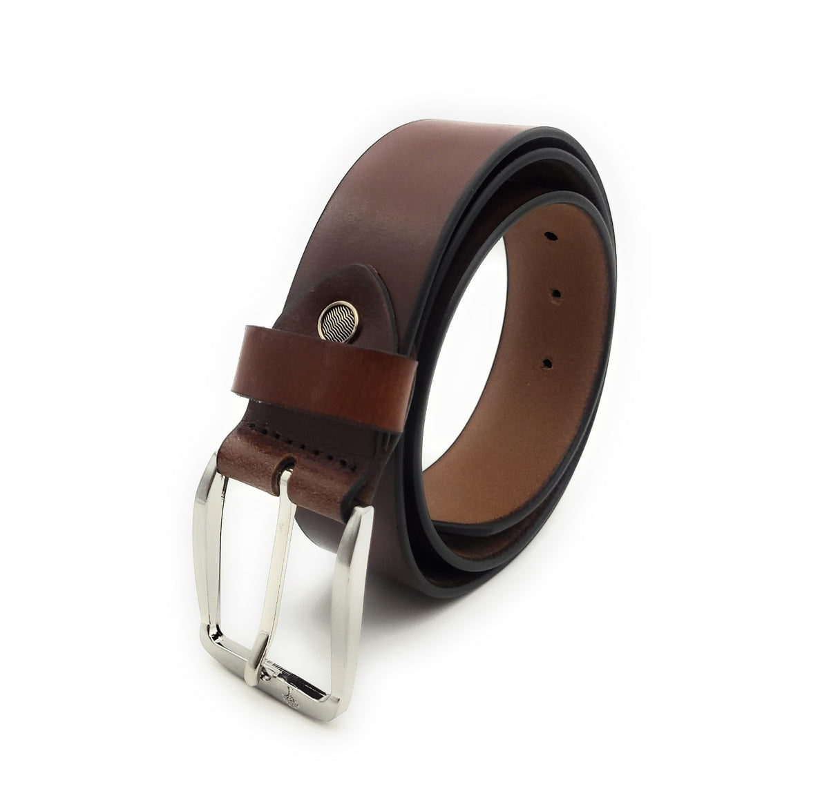 Herren Ledergürtel Braun 40mm - Echtleder Gürtel kürzbar & robust