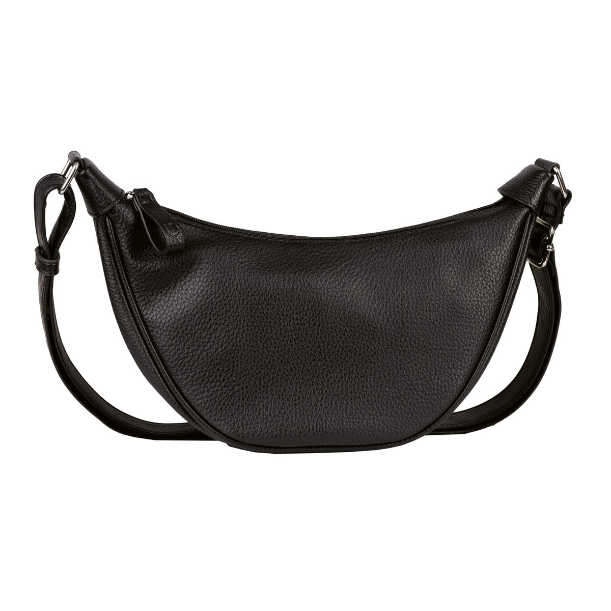 Tom Tailor Denim Liriel Cross Bag M – Damen Umhängetasche aus PU mit Reißverschluss und verstellbarem Schulterriemen Handtasche schwarz