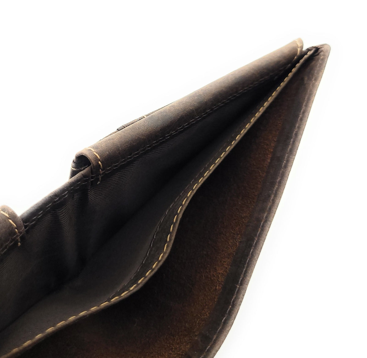 Jockey Club Serie Toro Mini Geldbörse Damen & Herren aus Hunterleder rustikal mit RFID Schutz, kompakt, 6 Kartenfächer, Münzfach mit Chipfach, 2 Scheinfächer, dunkelbraun