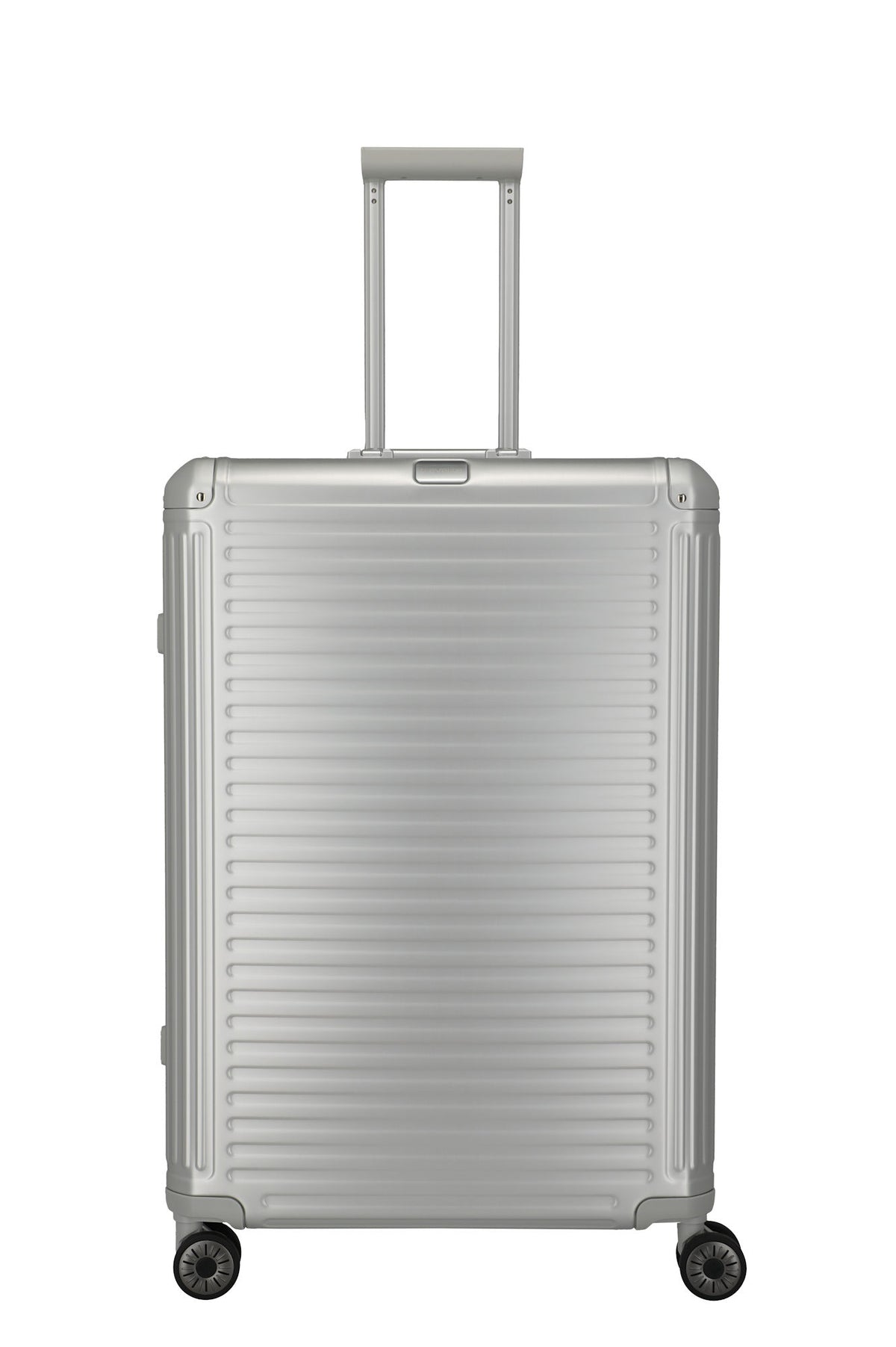 Travelite Next Trolley L – Aluminium Koffer 100 L, TSA, 4 Rollen, variable Packplatte