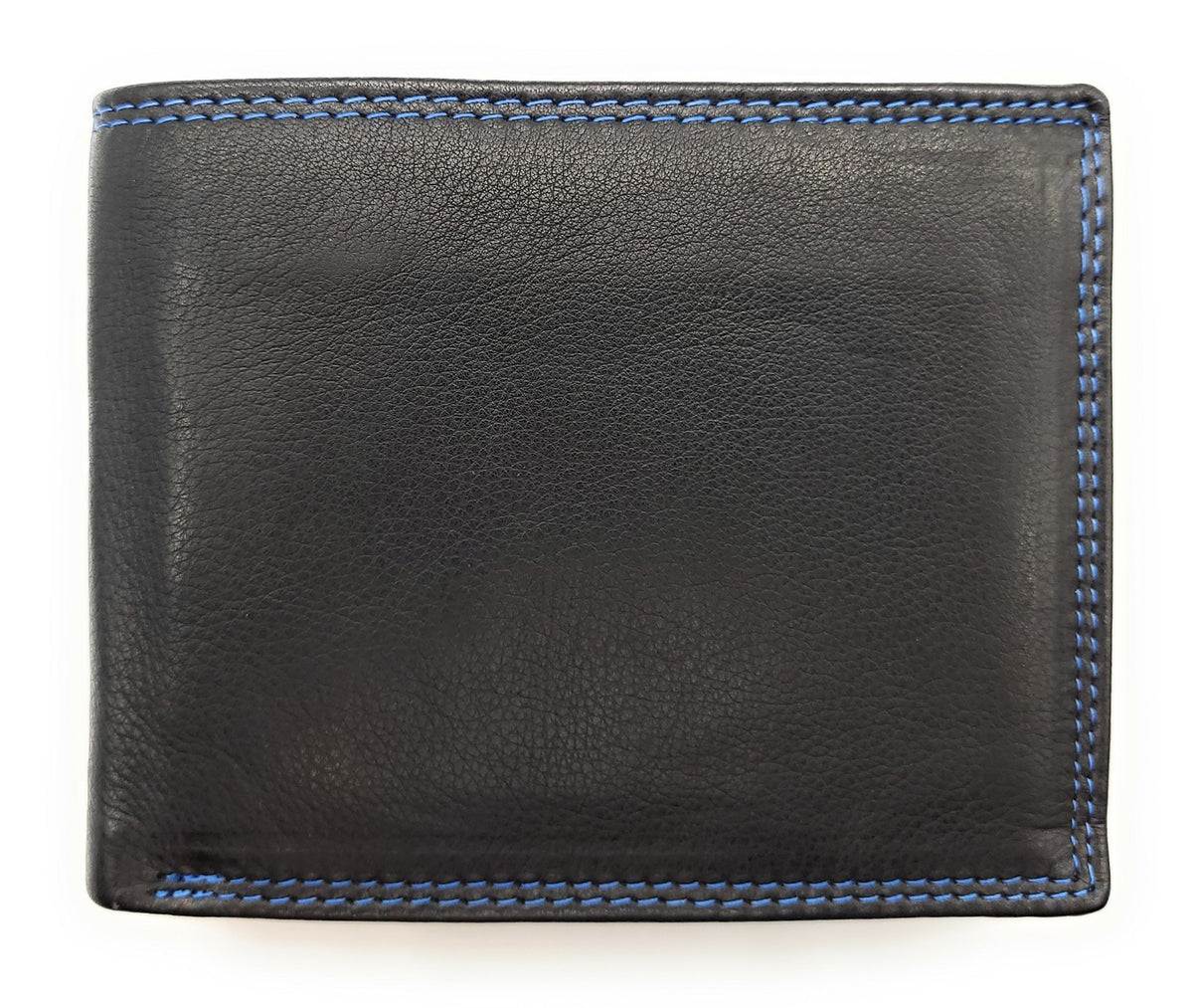 Jockey Club Rindleder Geldbörse Schwarz/Royalblau