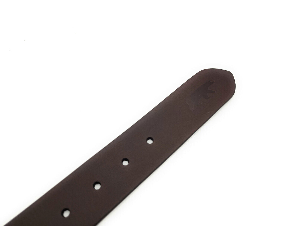 Hill Burry echt Leder Herren Gürtel 100cm (Taille) 40mm breit kürzbar Vollleder dunkelbraun