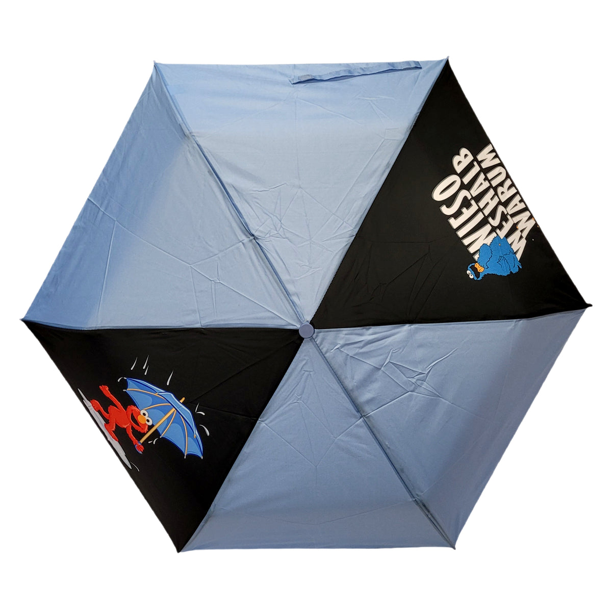 Kinder-Regenschirm Sesamstraße – Elmo & Krümelmonster, Ø 90 cm, 230 g, Handöffner
