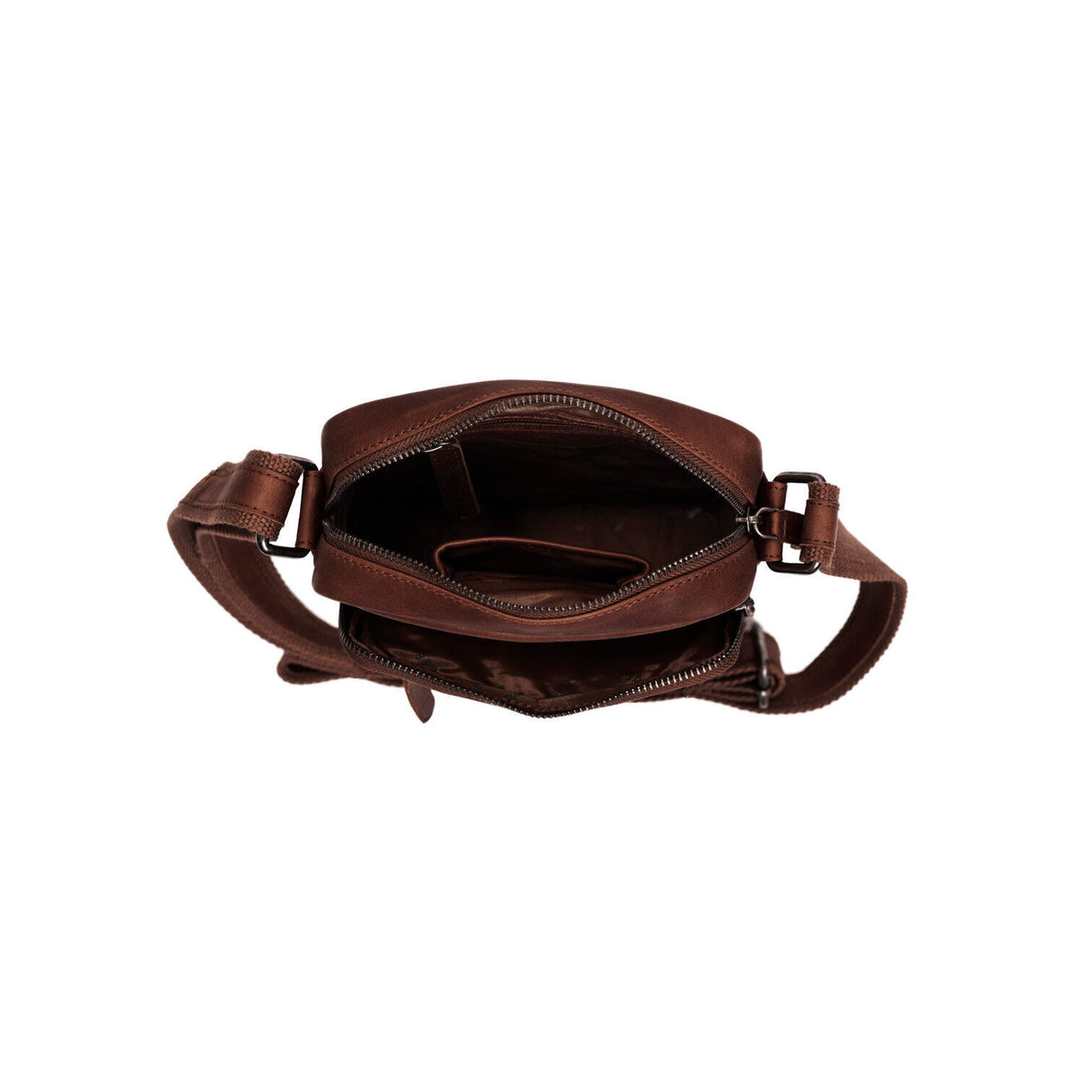 The Chesterfield Brand echt Leder Herren Schultertasche Umhängetasche Birmingham braun