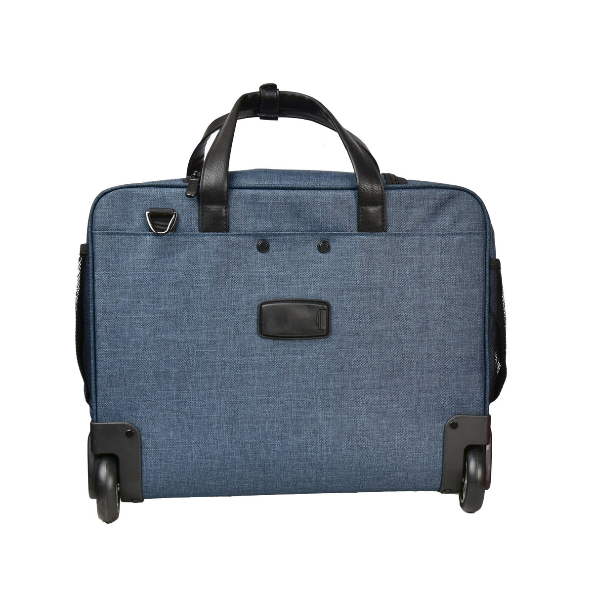 Dermata Office Case Trolley 46x37x21 cm | Laptopfach 17" | Polycanvas | Business Reisetasche mit Rollen & Organizer petrol