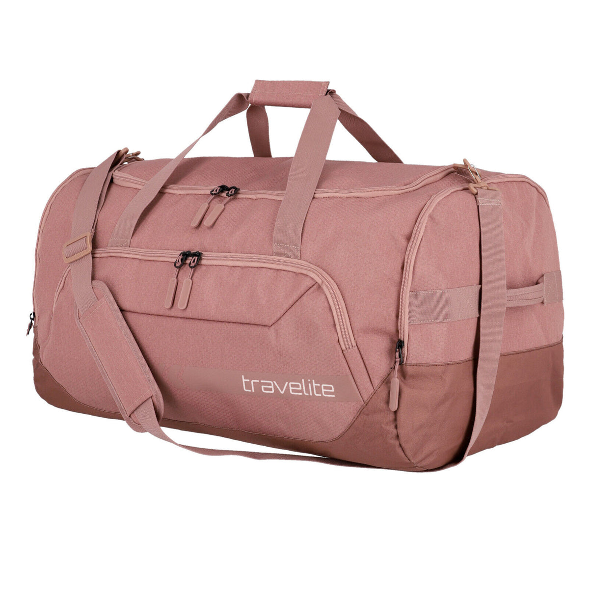 Travelite Sporttasche Kick Off – große Reisetasche 73L mit Schuhfach, Polyester, rosé rosa